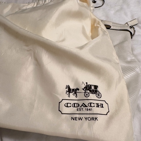 Coach Exotic white satchel crossbody bag #19635 - Picture 15 of 15